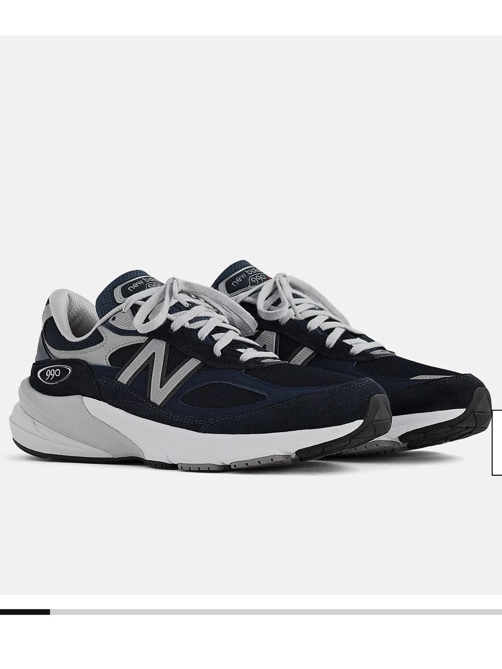 New Balance 990 v6 Men's Sneakers in Navy and Gray
